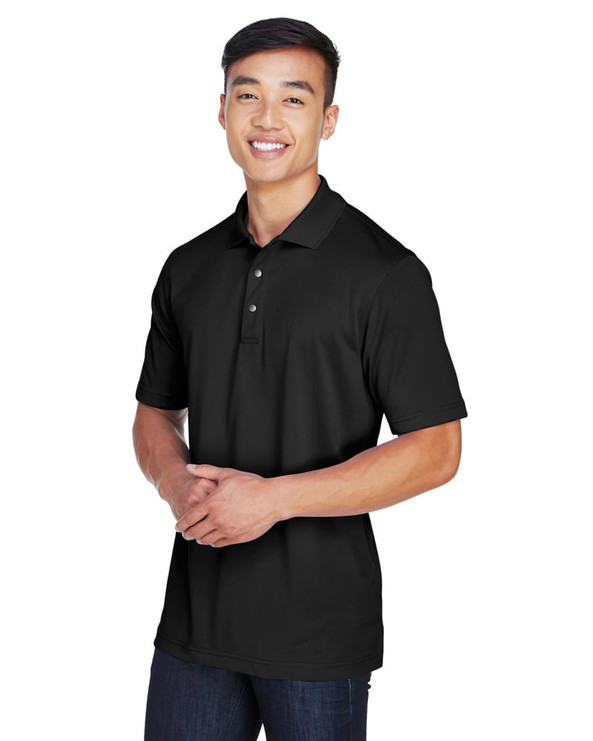 Harriton M345 - Men's Advantage IL Snap Placket Performance Polo