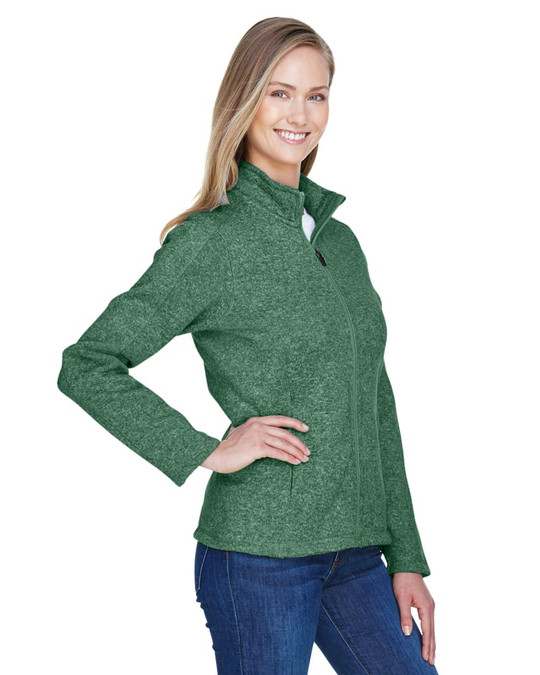 Devon & Jones DG793W - Chaqueta de forro polar con cremallera completa para damas Bristol