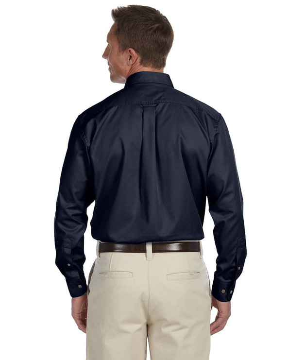 Harriton M500T - Men's Tall Easy Blend Long-Sleeve Twill