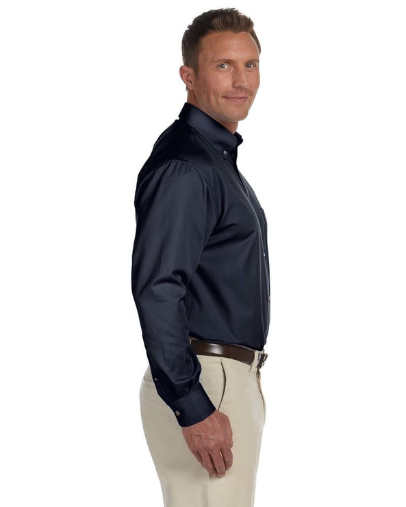 Harriton M500T - Men's Tall Easy Blend Long-Sleeve Twill