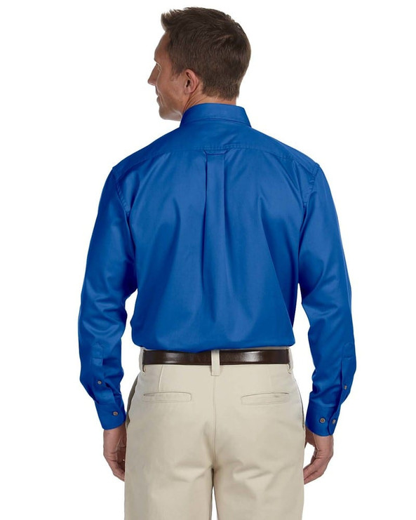 Harriton M500T - Men's Tall Easy Blend Long-Sleeve Twill