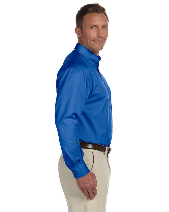 Harriton M500T - Men's Tall Easy Blend Long-Sleeve Twill