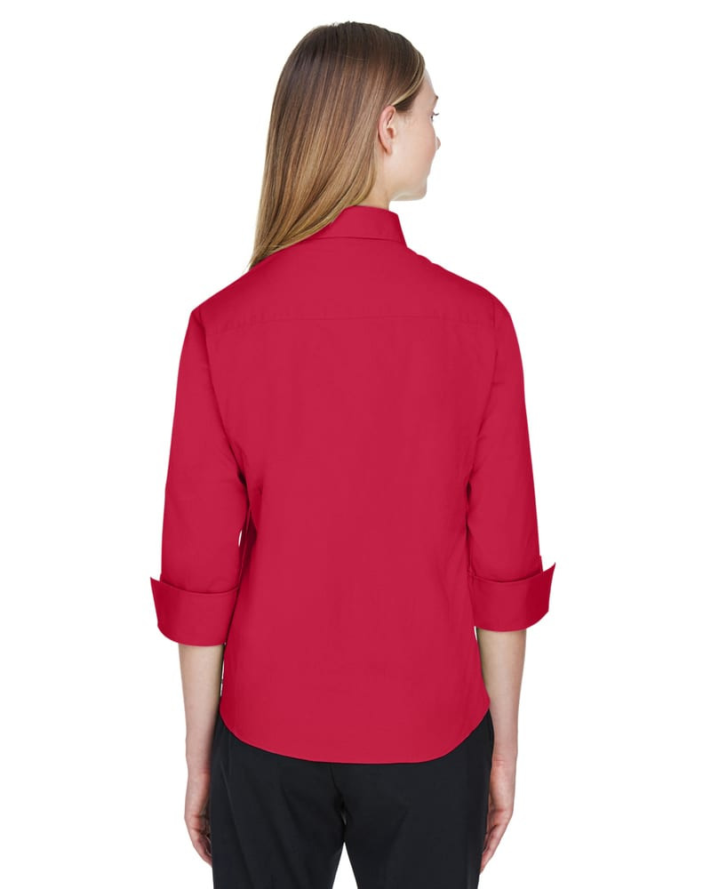 Devon & Jones DP625W - Ladies Three-Quarter Sleeve Stretch Poplin Blouse