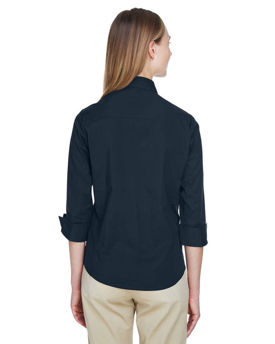 Devon & Jones DP625W - Ladies Three-Quarter Sleeve Stretch Poplin Blouse