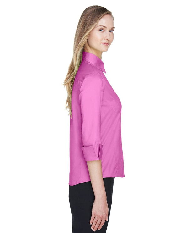 Devon & Jones DP625W - Ladies Three-Quarter Sleeve Stretch Poplin Blouse