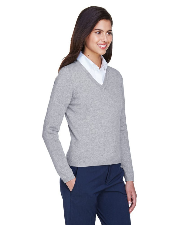 Devon & Jones D475W - Ladies V-Neck Sweater