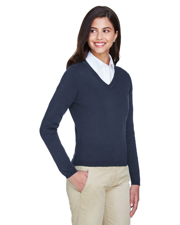 Devon & Jones D475W - Ladies V-Neck Sweater