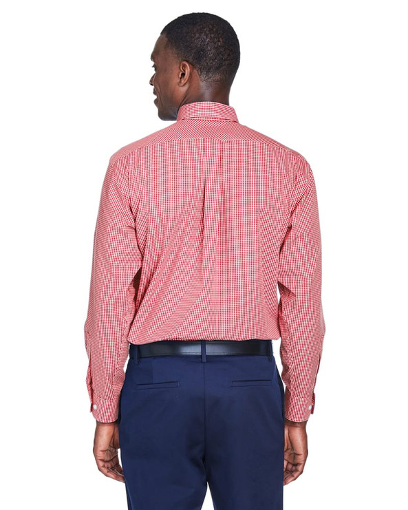 Devon & Jones D640 - Men's Crown Collection Gingham Check