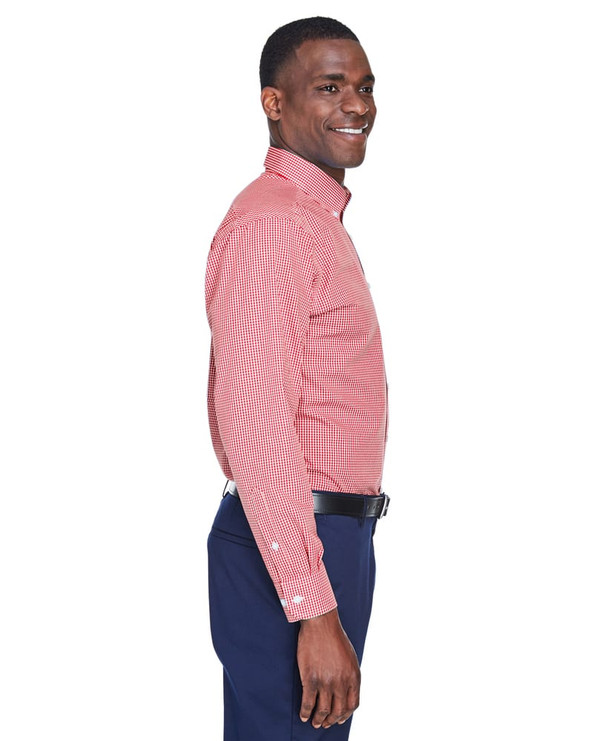 Devon & Jones D640 - Men's Crown Collection Gingham Check