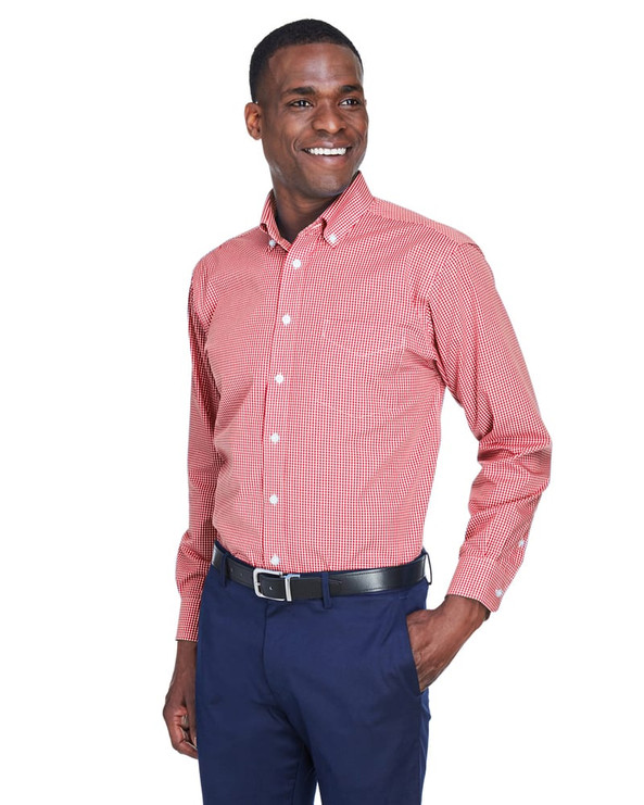 Devon & Jones D640 - Men's Crown Collection Gingham Check
