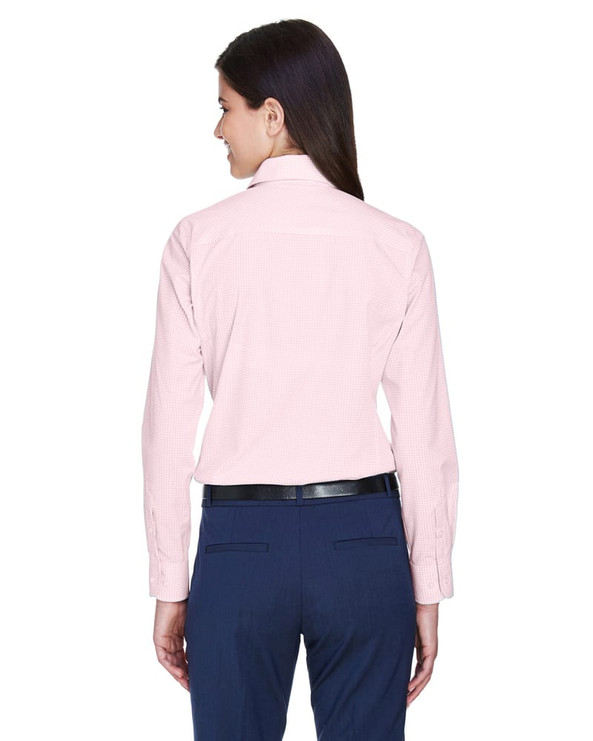 Devon & Jones D640W - Ladies Crown Collection Gingham Check