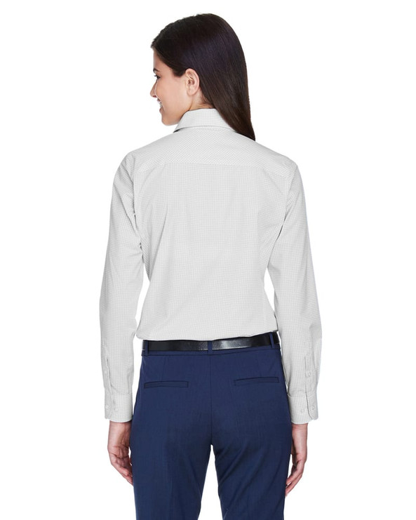 Devon & Jones D640W - Ladies Crown Collection Gingham Check