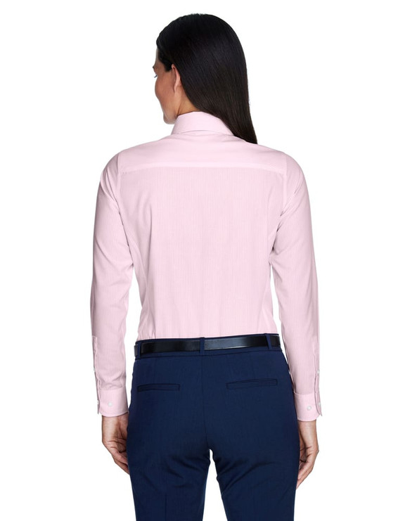 Devon & Jones D645W - Ladies Crown Collection Banker Stripe