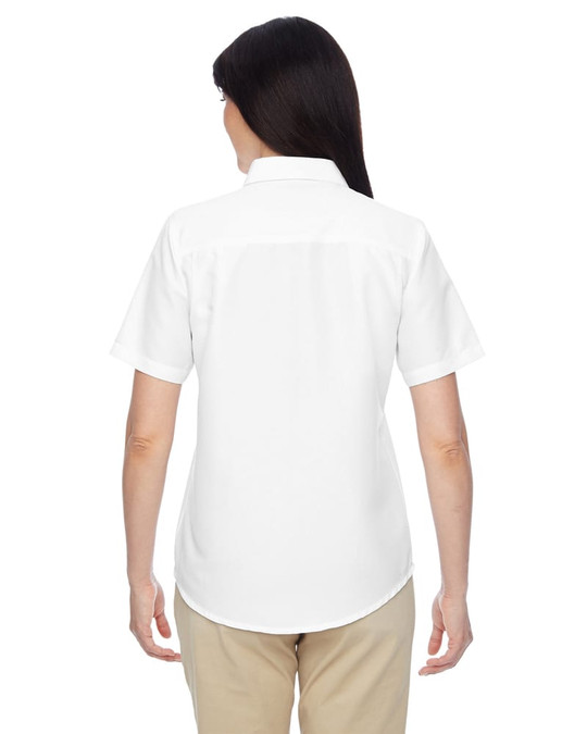 Harriton M580W - Camisa de Manga Corta de Rendimiento para Personal Key West para Damas