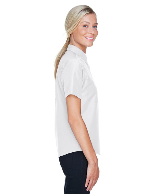 Harriton M580W - Camisa de Manga Corta de Rendimiento para Personal Key West para Damas