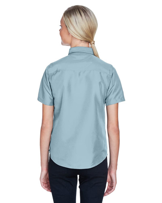 Harriton M580W - Camisa de Manga Corta de Rendimiento para Personal Key West para Damas