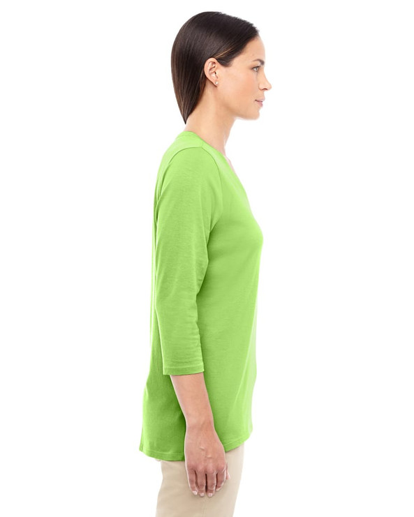 Devon & Jones DP184W - Ladies Perfect Fit Bracelet Length V-Neck Top