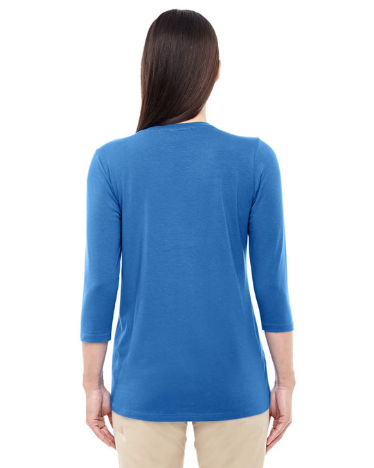 Devon & Jones DP184W - Ladies Perfect Fit Bracelet Length V-Neck Top