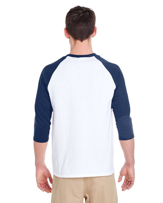 Gildan G570 - Raglan à manches ¾ en coton lourd