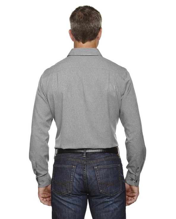 Ash City North End Sport Blue 88802 - Men's Mélange Performance Shirt