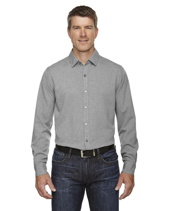Ash City North End Sport Blue 88802 - Men's Mélange Performance Shirt