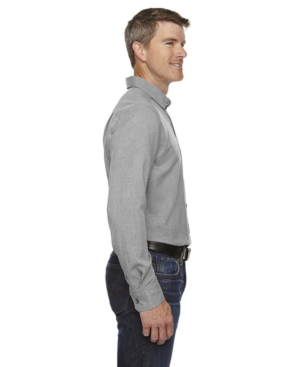 Ash City North End Sport Blue 88802 - Men's Mélange Performance Shirt