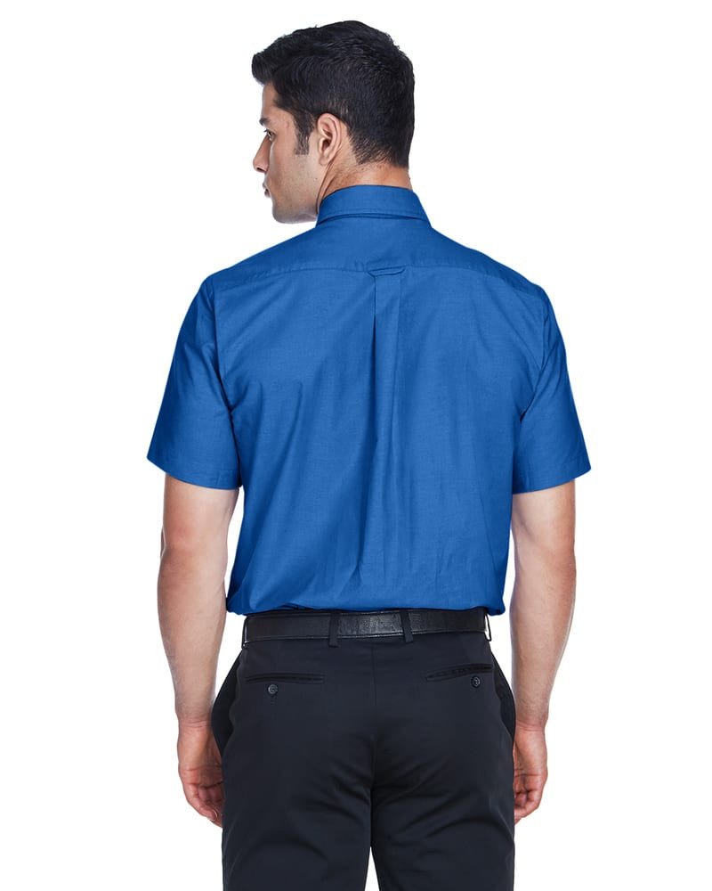Harriton M600S - Men's Short-Sleeve Oxford with Stain-Release