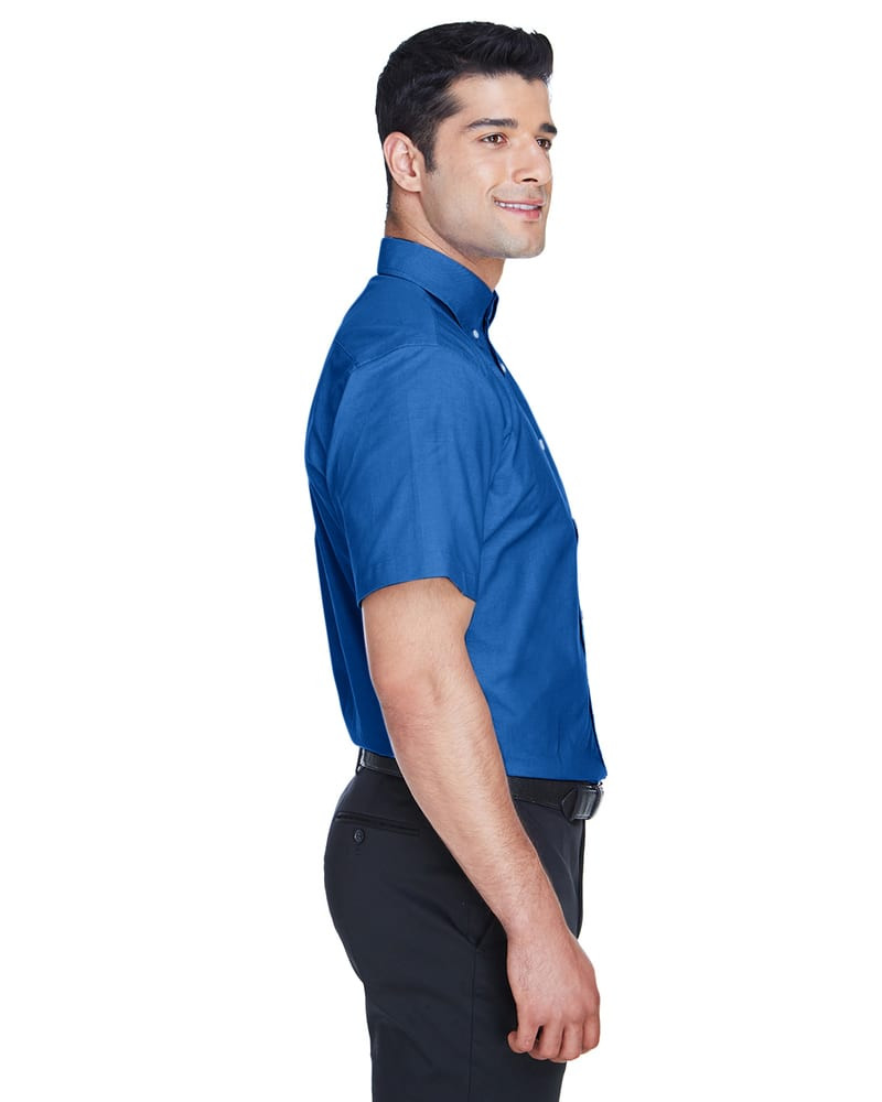 Harriton M600S - Men's Short-Sleeve Oxford with Stain-Release