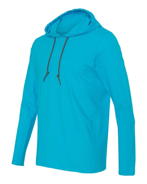 Anvil 987 - Lightweight Long Sleeve Hooded T-Shirt