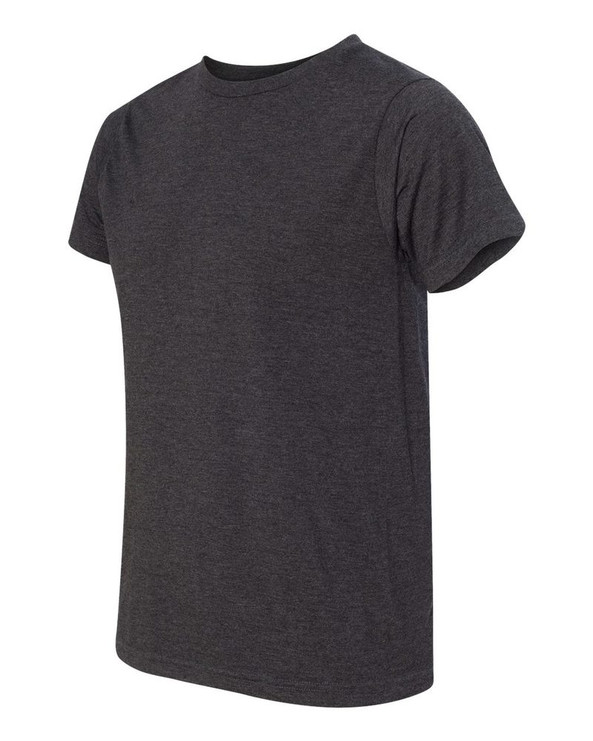 Bayside 5010 - Camiseta unisex USA Made Ringspun 50/50 Heather