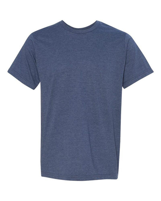 Bayside 5010 - USA Made Ringspun 50/50 Heather Unisex T-Shirt