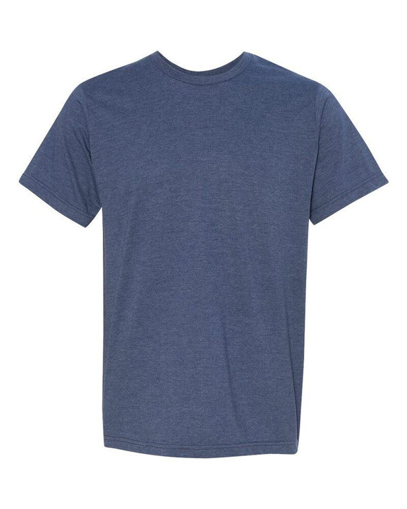 Bayside 5010 - USA Made Ringspun 50/50 Heather Unisex T-Shirt