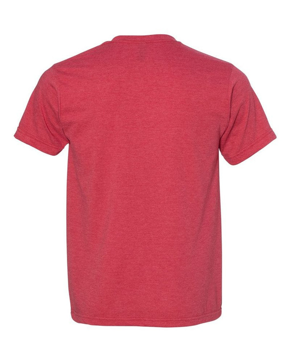 Bayside 5010 - Camiseta unisex USA Made Ringspun 50/50 Heather
