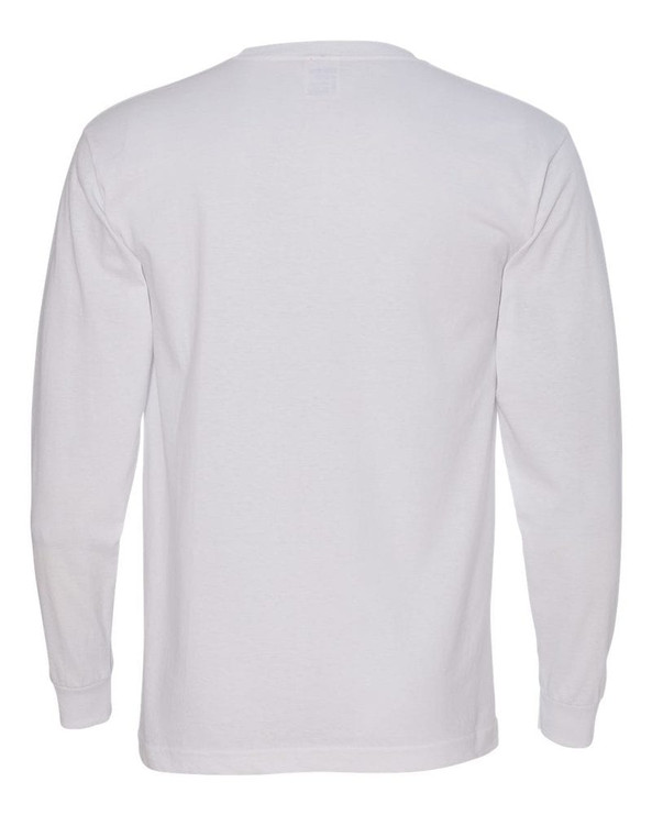Bayside 5060 - Camiseta de manga larga 100% algodón USA-Made