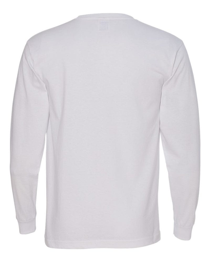 Bayside 5060 - Camiseta de manga larga 100% algodón USA-Made