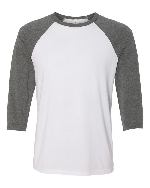 Bella+Canvas 3200 - Unisex Three-Quarter Sleeve Baseball Raglan