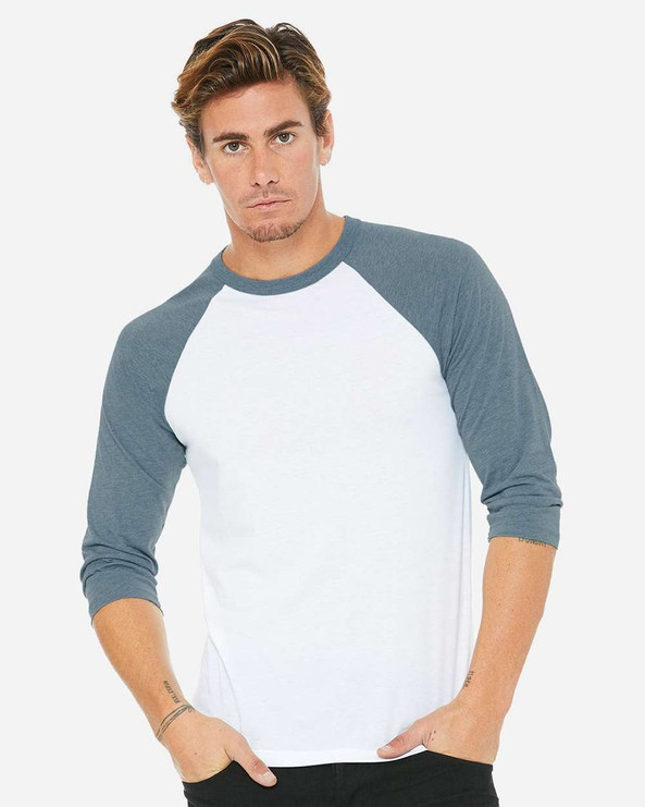 Bella+Canvas 3200 - Unisex Three-Quarter Sleeve Baseball Raglan
