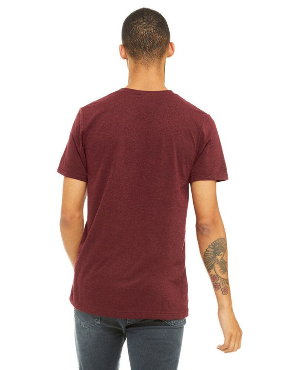 Bella+Canvas 3413 - Remera Unisex de tres materiales manga corta