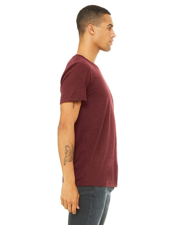 Bella+Canvas 3413 - Remera Unisex de tres materiales manga corta