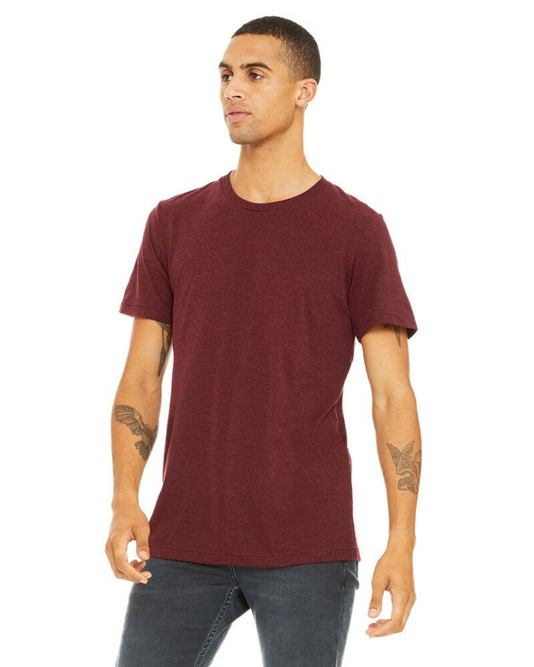 Bella+Canvas 3413 - Remera Unisex de tres materiales manga corta