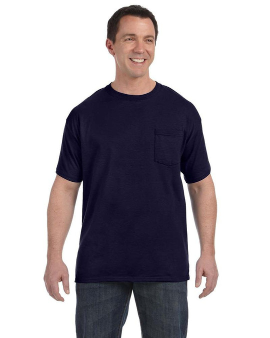 Hanes 5590 - Camiseta con bolsillo