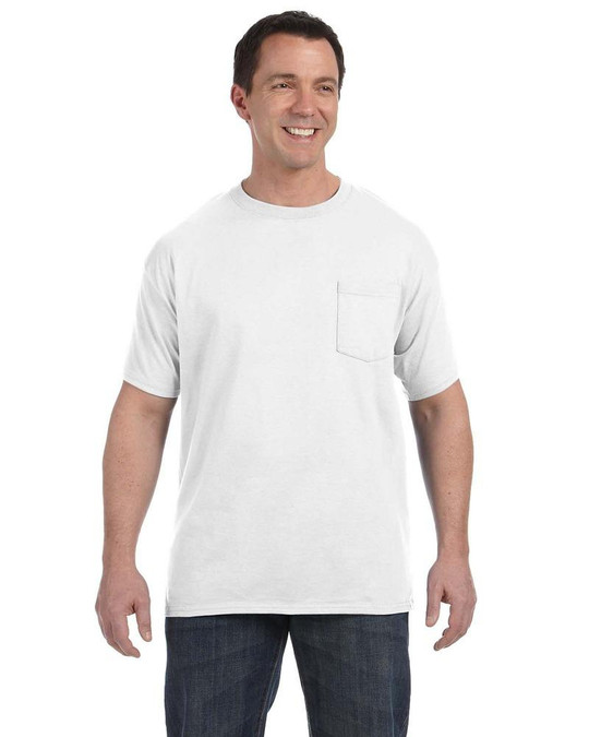 Hanes 5590 - Camiseta con bolsillo