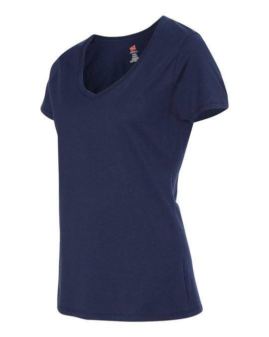 Hanes S04V - Hanes® Ladies' Nano-T® Cotton V-Neck T-Shirt