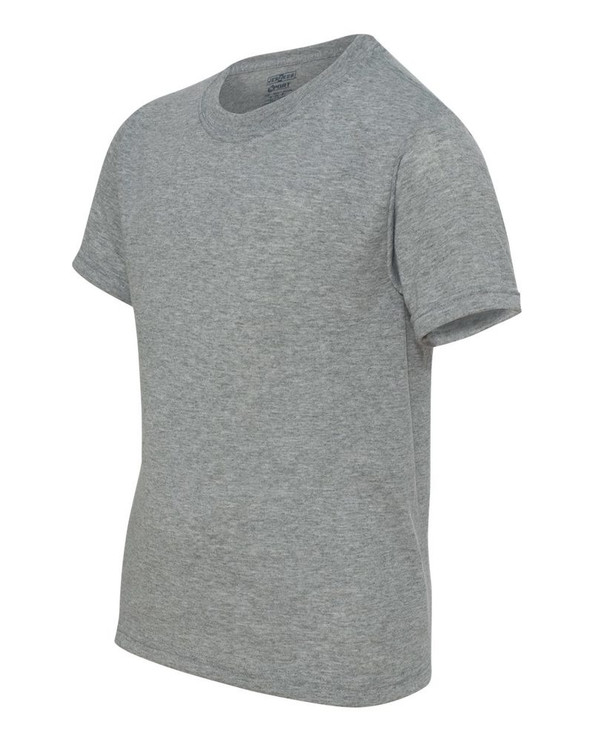 Jerzees 21BR - Camiseta de manga corta juvenil 100% poliéster