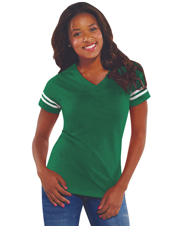 LAT 3537 - Ladies' Vintage Football T-Shirt