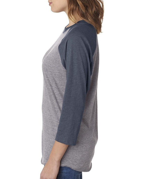 Next Level 6051 - Unisex Tri-Blend Three-Quarter Sleeve Raglan Tee
