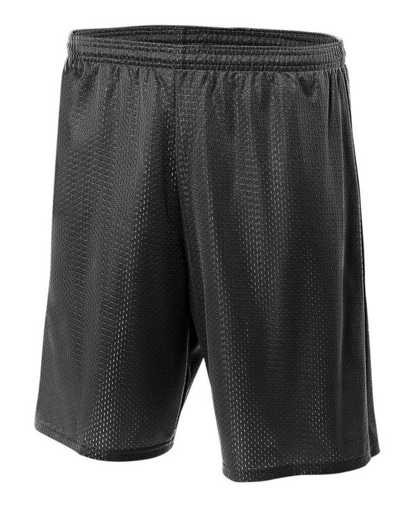 A4 N5293 - Adult 7" Inseam Lined Tricot Mesh Shorts