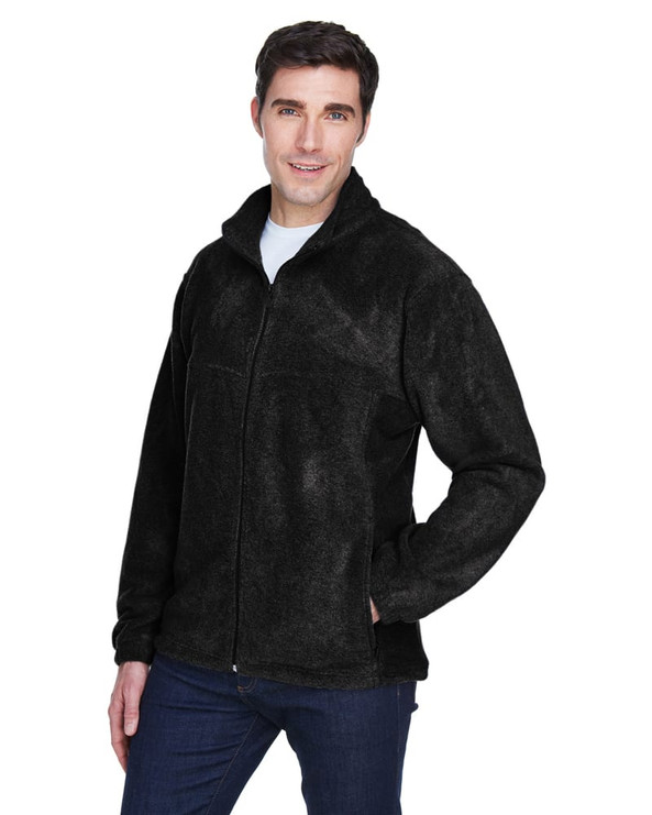 Harriton M990 - Men's 8 oz. Full-Zip Fleece