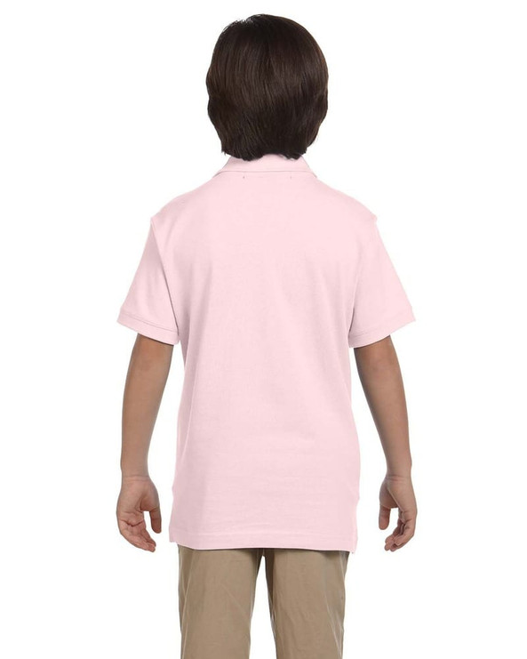 Harriton M200Y - Youth 6 oz. Ringspun Cotton Piqué Short-Sleeve Polo