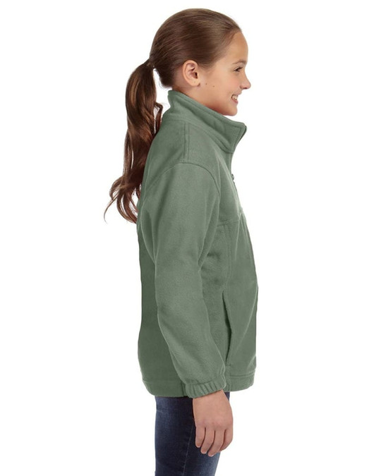 Harriton M990Y - Juvenil 8 oz. Forro polar con cremallera